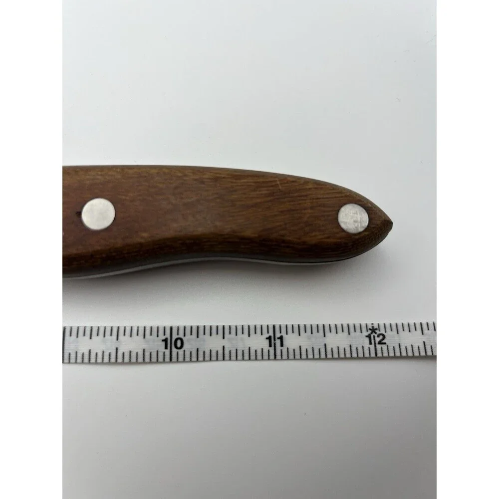 VTG Meat Carving Fork Interpur Japan Stainless Steel MCM Wood Handle Heavy Duty‎